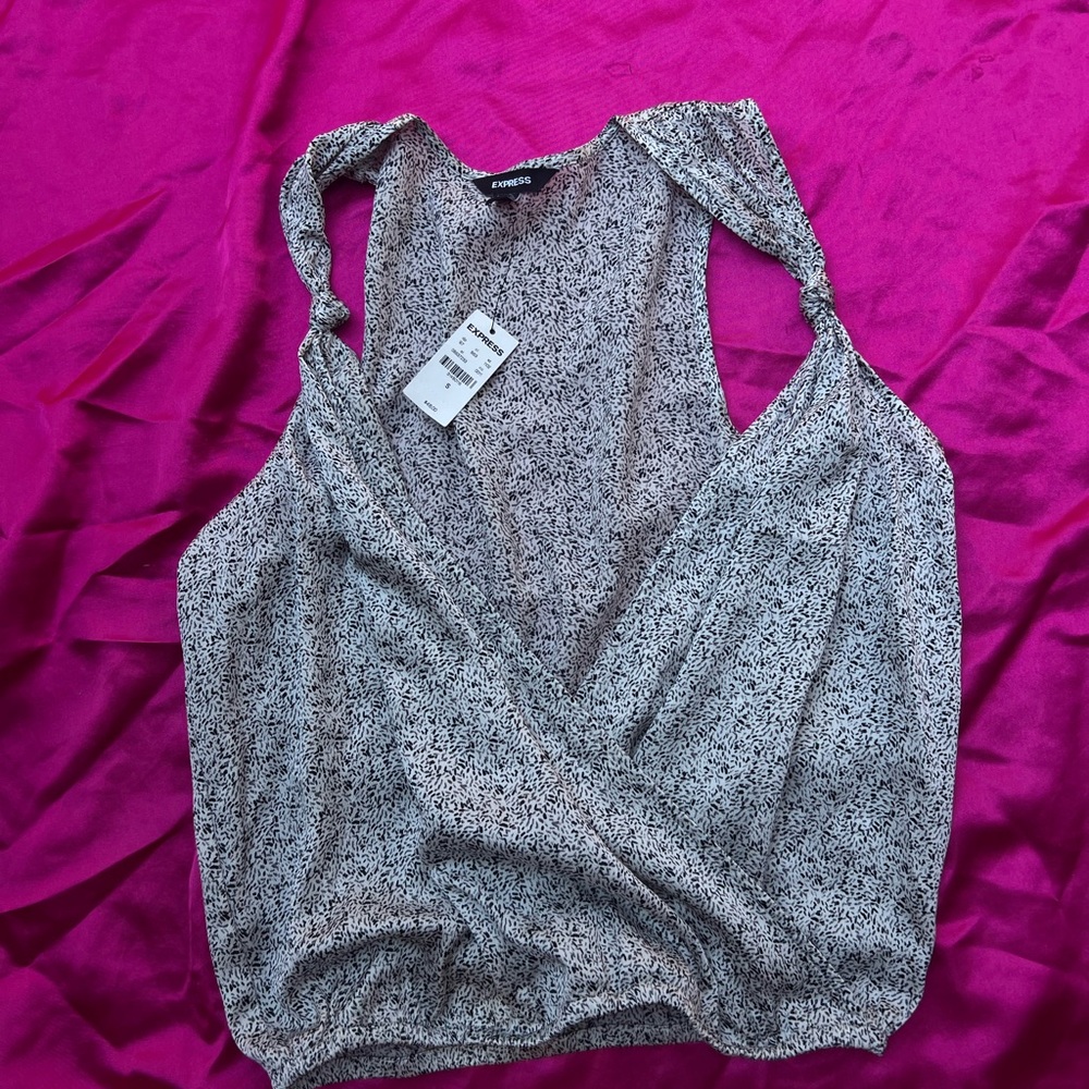 Brand new Express top with waterfall neckline super pretty